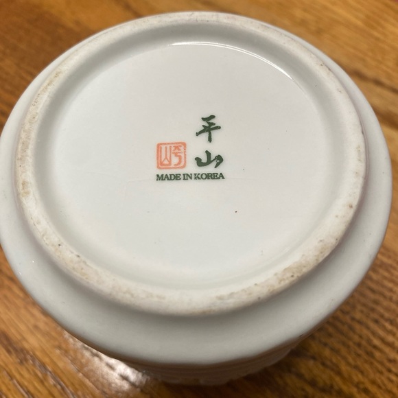 Korean Porcelain Reticulated White Celadon Brush Pot Open Work Design - Picture 2 of 4